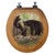 Bear Family Wood Toilet Seat - Round