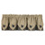 Black Embroidered Stars Pointed Valance - OVERSTOCK