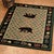 Bear Patchwork Green Rug - 4 x 5