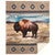 Watercolor Buffalo Sherpa Throw - OVERSTOCK