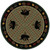 Bear Patchwork Green Rug - 8 Ft. Round