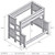 Barnwood Double/Single Bunkbed