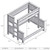 Barnwood Queen/Single XL Bunkbed