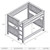 Barnwood Queen/Queen Bunkbed