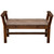 Barnwood Upholstered Bench with Arms