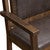 Barnwood Upholstered Bench with Arms & Back