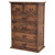 Twisted Top Chest of Drawers - 6 Drawers