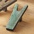 Turquoise Embossed Gator Print Leather Boot Jack