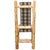 Cedar Log High Back Upholstered Side Chair