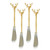 Gilded Antler Charm Spreaders - Set of 4