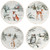 December Woodland Dessert Plates-Set of 4 December Woodland Dessert Plates-Set of 4