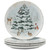 December Woodland Dinner Plates-Set of 4 December Woodland Dinner Plates-Set of 4