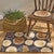 Log Slice Hooked Rug - 2 x 3