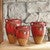 Red Sky Clay Vases - Set of 3
