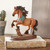 Tribal Warrior Horse Sculpture