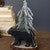 Black Bear with Christmas Tree Wood Sculpture Black Bear with Christmas Tree Wood Sculpture