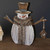Old Time Snowman Wood Sculpture