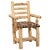 Cedar Log Upholstered Arm Chair