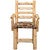 Cedar Log Upholstered Arm Chair