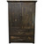 Lima Live Edge Armoire - Jacobean Stain