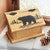 Black Bear Wood Carved Keepsake Box - OUT OF STOCK