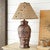 Bronzed Copper Horse Table Lamp with Concho Shade