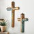 Earthy Elegance Clay Wall Cross - Large