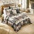 Watercolor Cabin Quilt Bed Set - Queen