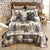 Watercolor Cabin Quilt Bed Set - King