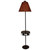 Burnt Sienna Iron Round Bear Band Drink Table Tray Lamp