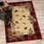 Pinecone Haven Crimson Rug - 5 x 8