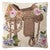 Floral Saddle Hooked Pillow