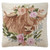Floral Highland Cow Hooked Pillow