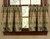 Bear Tracks Lined Window Tiers - 24 Inch - OVERSTOCK