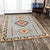 Mesa Tribal Light Blue Rug - 5 x 8 - OVERSTOCK