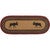 Stenciled Moose on the Loose Oval Runner - 1 x 3