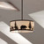 Wildlife Scene Silhouette Ceiling Fan Light