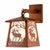 Elk at Sunset Lantern Wall Sconce