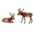 Holiday Moose Figurines - Set of 2 - OUT OF STOCK UNTIL 09/29/2026