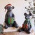 Christmas Gift Bears Metal Sculptures - Set of 2 - OUT OF STOCK UNTIL 06/17/2026