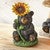 Whispering Bear & Sunflower Figurine