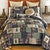 Pinecone Plaid Quilt Bed Set - King