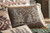 Mountain Range Faux Leather Pillow
