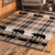 Bears & Arrows Beige Plaid Rug - 3 x 4