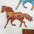Tribal Spirit Horse Metal Wall Art - Large