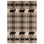 Bears & Arrows Beige Plaid Rug - 3 x 7 - OUT OF STOCK UNTIL 09/10/2025