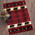 Bears & Arrows Red Plaid Rug - 5 x 8 - OUT OF STOCK UNTIL 08/12/2025