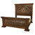 Roundup Solid Wood & Tooled Leather Bed - King