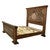 Roundup Solid Wood & Tooled Leather Bed - King