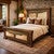 Cattle Wrangler Solid Wood & Cowhide Bed - King